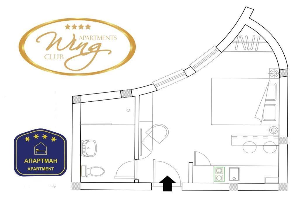 Wing Club Dajana Aparthotel Jagodina Exterior photo